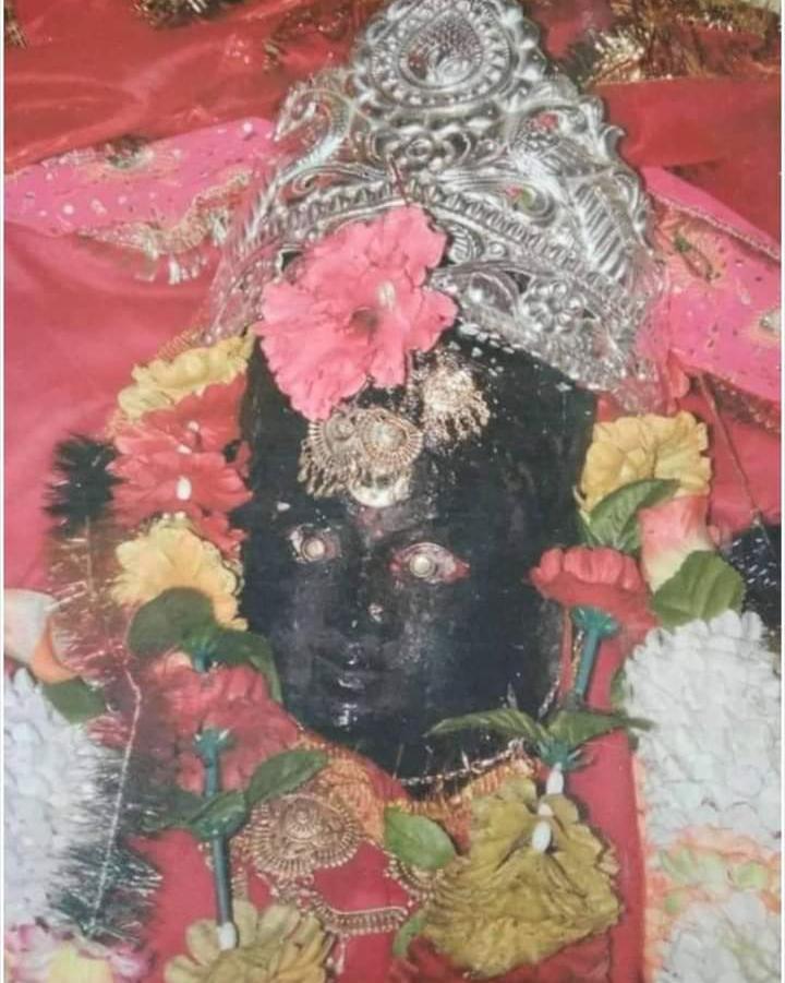 The silver crown on the deity which was stolen on Sunday.
