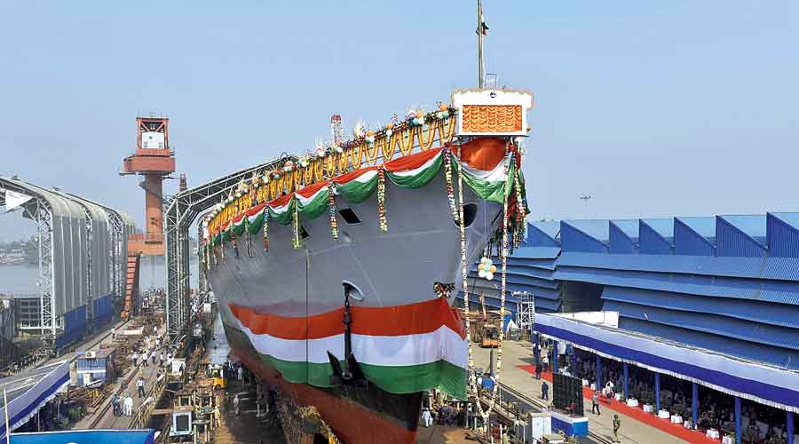 Garden Reach Shipbuilders and Engineers Limited (GRSE) | Warship launch ...