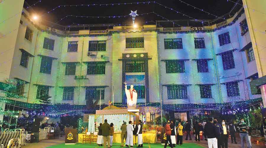 St Xavier’s College decked out for the inauguration of pre-Christmas celebrations on Monday