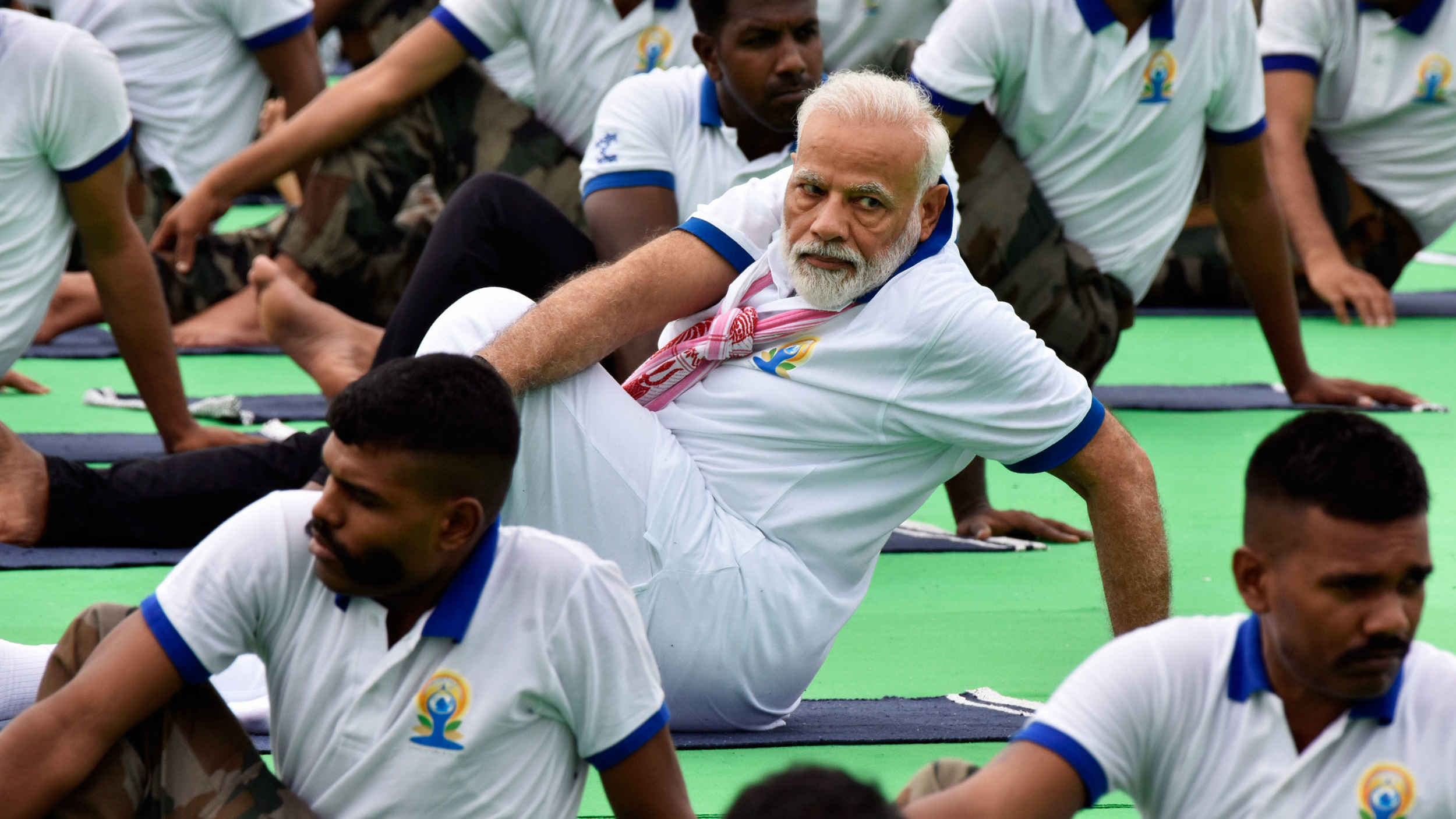 Prime Minister Narendra Modi during an event to mark International Yoga Day in Ranchi on Friday, June 21, 2019.