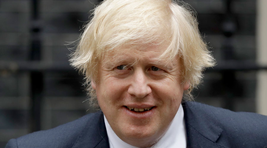 British Prime Minister Boris Johnson leaves 10 Downing Street in London
