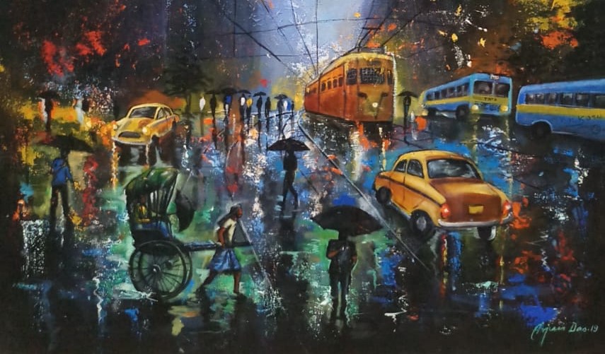 A rainy evening in Calcutta