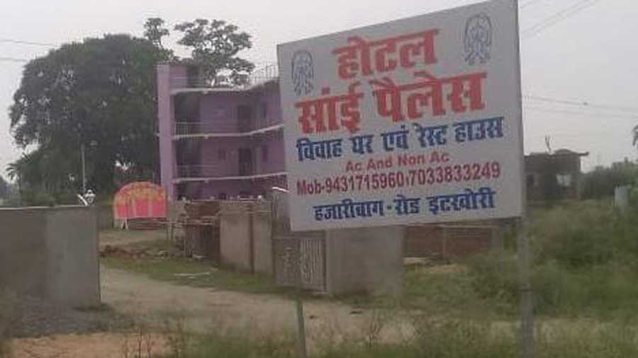 Hotel Sai Palace in Itkhori, Chatra on Thursday