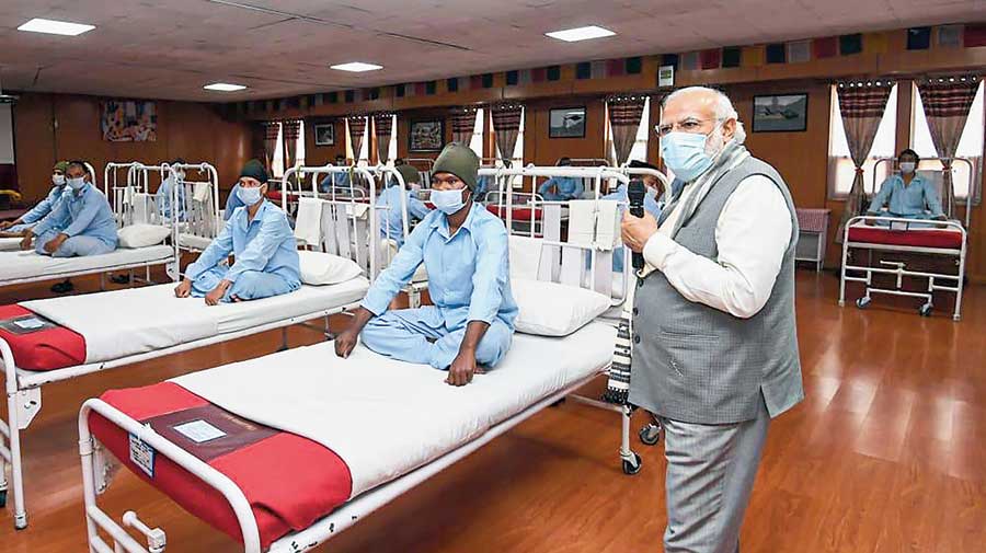 What a picture tells us -Overdose of spin erodes trust - hall, which otherwise was normally used as a Training Audio Video Hall, was converted into a ward