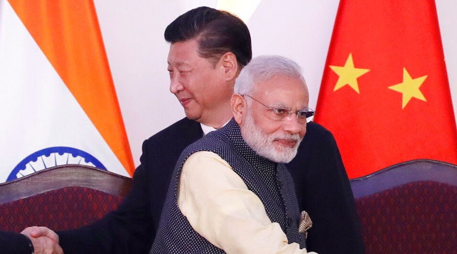 Indian Prime Minister Narendra Modi and Chinese President Xi Jinping.