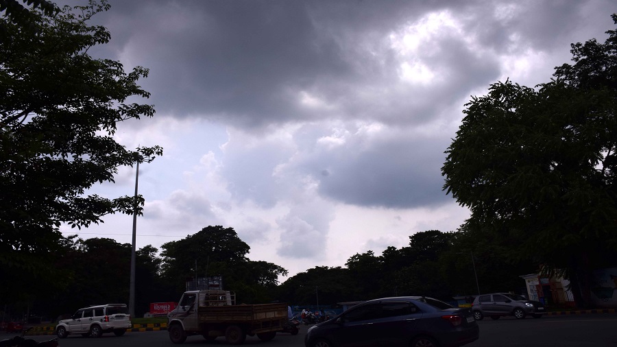 Monsoon clouds over Jamshedpur on Wednesday
