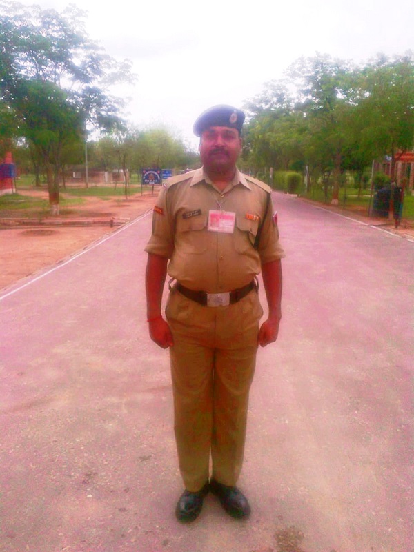 BSF jawan Uday Shanker Sharma, who died at Bokaro General Hospital on Sunday.