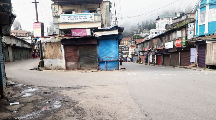 Lockdown in Darjeeling. The overall understanding of the GTA is that the hill people are not yet ready to welcome tourists for fear of Covid-19 spread.