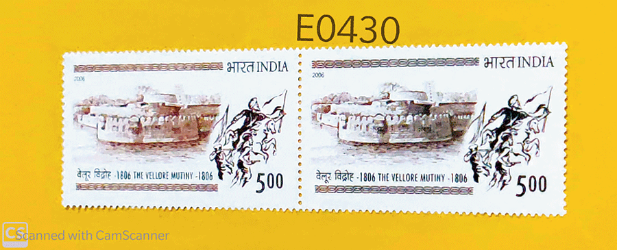 Indian sepoys revolt against the East India Company in the Vellore Mutiny