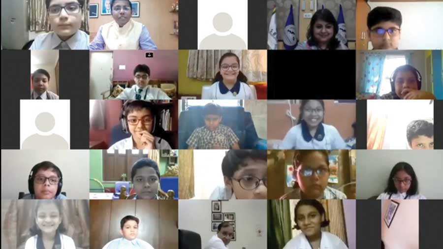 The school recently conducted Quaestio, an inter-school quiz competition for junior students, on a virtual platform