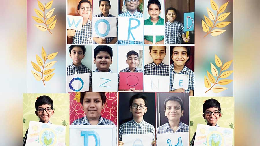 The Class V students celebrated World Ozone Day.