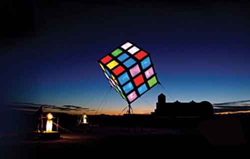 A recreation of the Cube called Groovik’s Cube 40’ Statue is featured at Burning Man festival in USA in 2009.