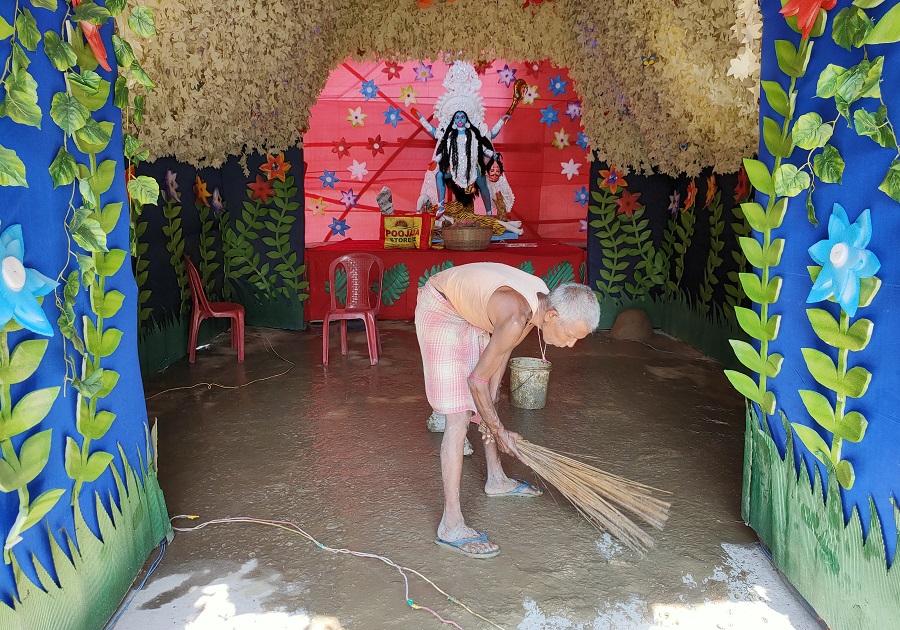 The idol of Cosmos Youth Club in Ranchi.