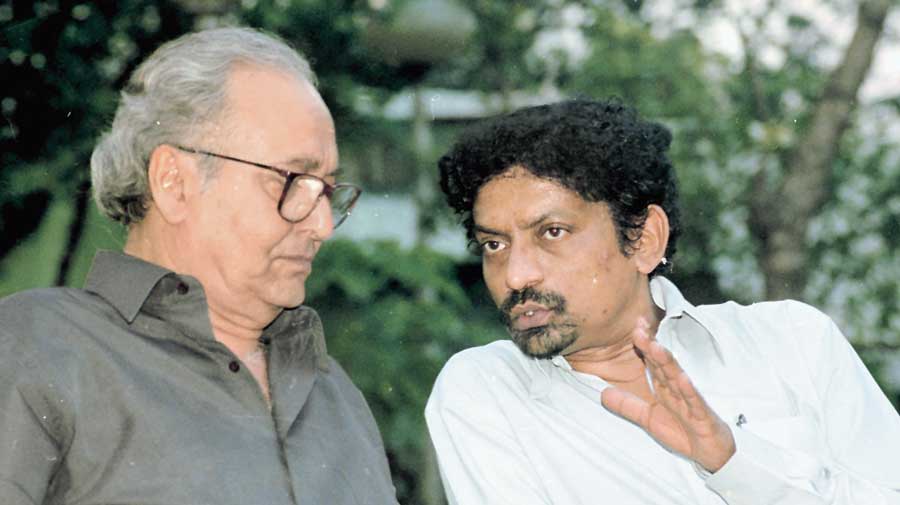 Soumitra Chatterjee with Goutam Ghose