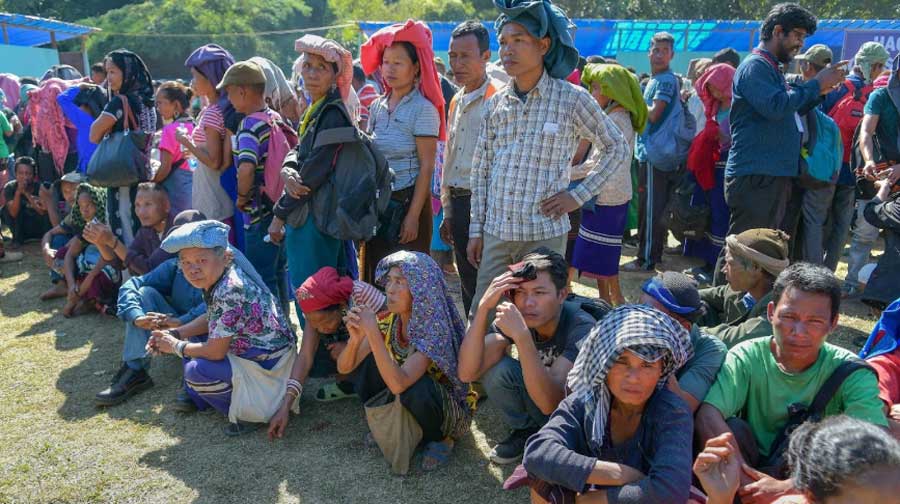 One dead and 32 injured in police firing in Tripura -firing at crowd protesting against the resettlement of Bru refugees in Tripura's North district