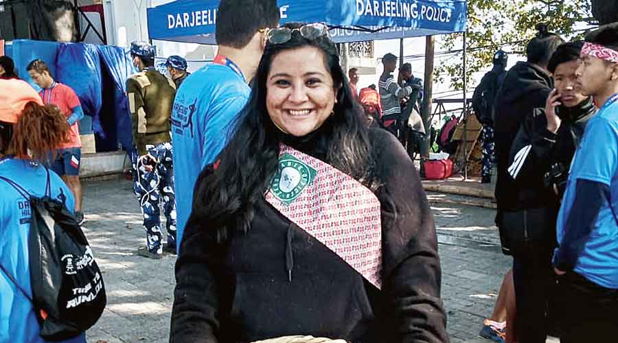 Bangalore-based Swapna Chatterjee, in Darjeeling now on a visit, was among the 100 volunteers who kept  the event pollution-free