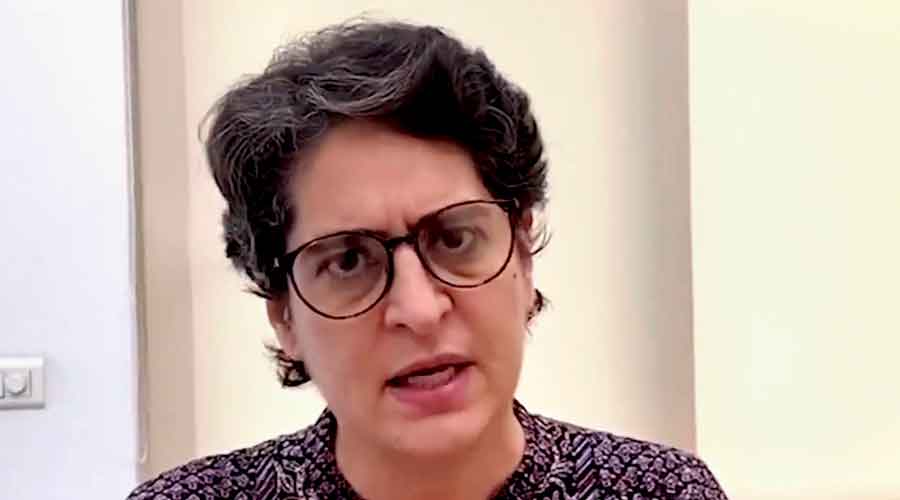 Priyanka Gandhi Vadra speaks on the death of the 19-year-old Dalit woman who was murdered and gang-raped in UP's Hathras in New Delhi