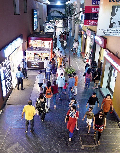 Shoppers at City Centre on the last Sunday of September
