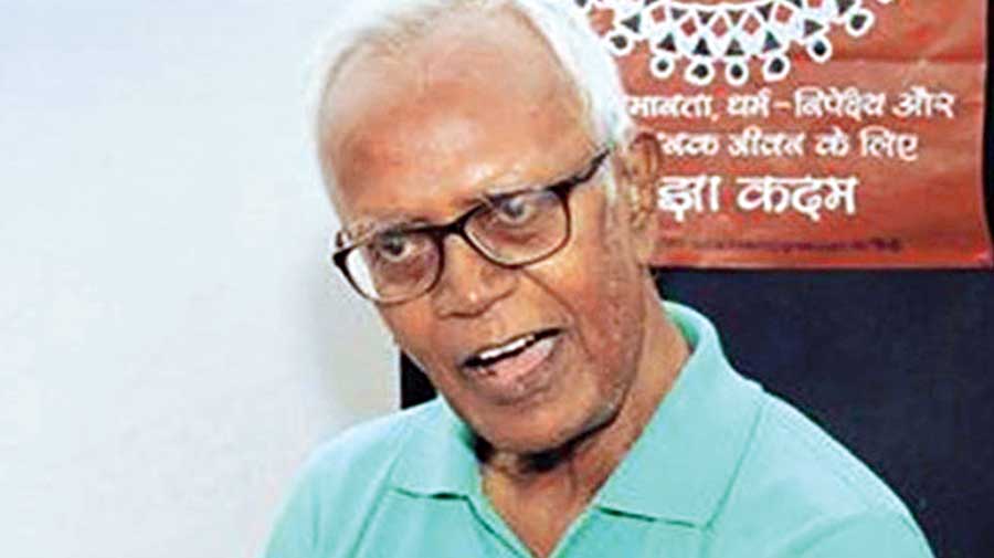 Father Stan Swamy (83) was arrested by the National Investigation Agency on October 8 in the Bhima-Koregaon case.