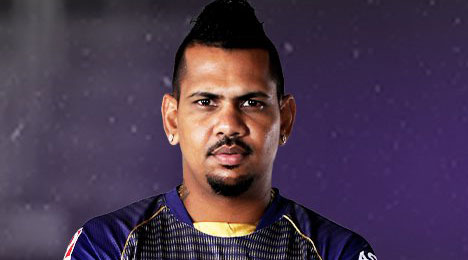 The West Indian mystery spinner Sunil Narine carries his Mohawk hairstyle  very well