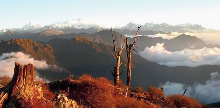 Phoktey Dara in West Sikkim.