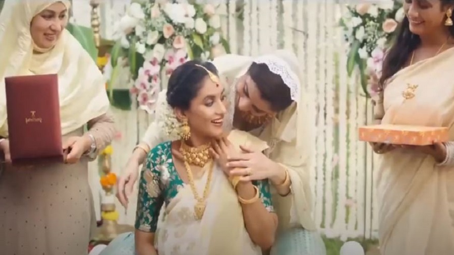 A still from the Tanishq ad