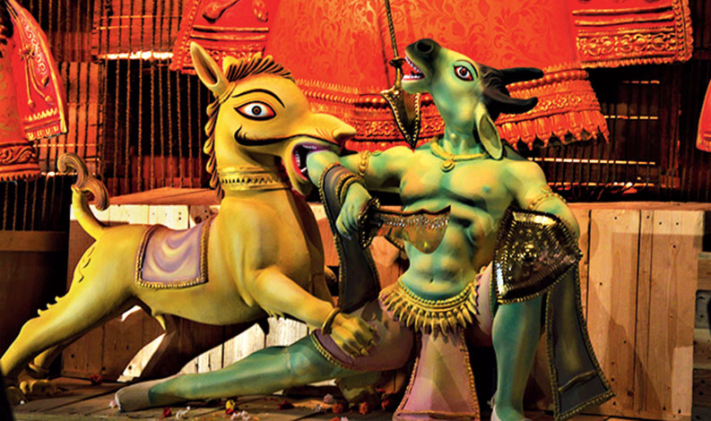 What’s Mahishasura saying?