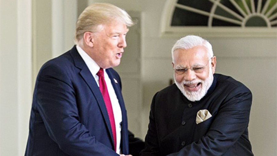 Donald Trump and Narendra Modi.
