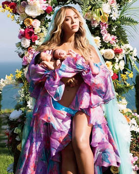 Maternity magic: In 2017, Beyonce broke the Internet when she announced her pregnancy with an amazing shoot that ended up being the most-liked image on Instagram. She also bagged the third most-liked image on Instagram with a heartful and aesthetically shot post-birth photo in which she introduced her twins to the world. We totally love her flowly printed outfit with a veil and loose golden locks.