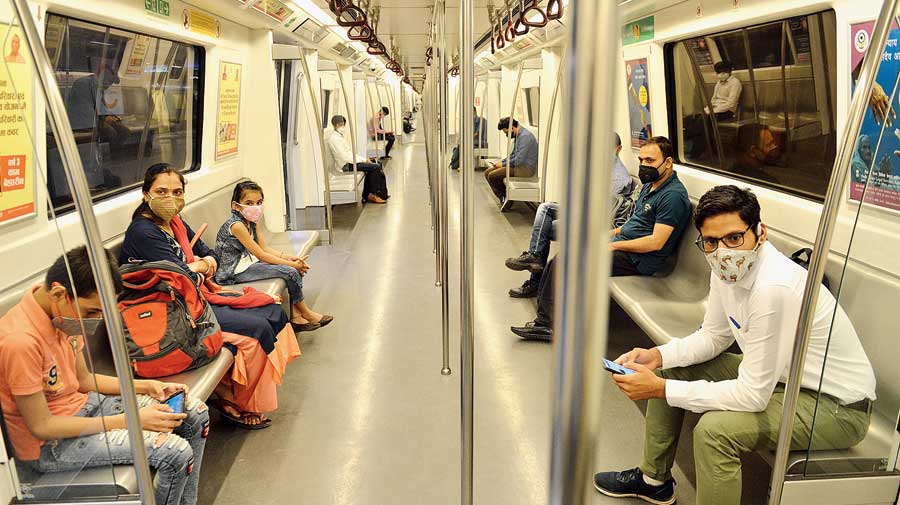 The largest metro rail system in the country reopened more than five months after it shut its doors to commuters because of the Covid-19 lockdown.