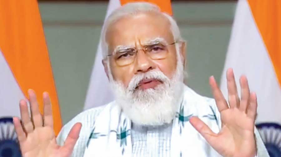 Prime Minister Narendra Modi on Sunday said that India is now providing solutions to the world.
