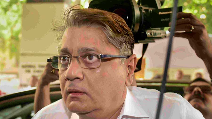 Deepak KochharIn this file photo, dated Monday, May 13, 2019, Deepak Kochhar, husband of former ICICI Bank CEO Chanda Kochhar, arrives to appear before Enforcement Directorate (ED) in connection with a bank loan fraud and money laundering case probe, in New Delhi. The Enforcement Directorate on Monday, Sept. 7, 2020, arrested Deepak Kochhar in a money laundering case. 