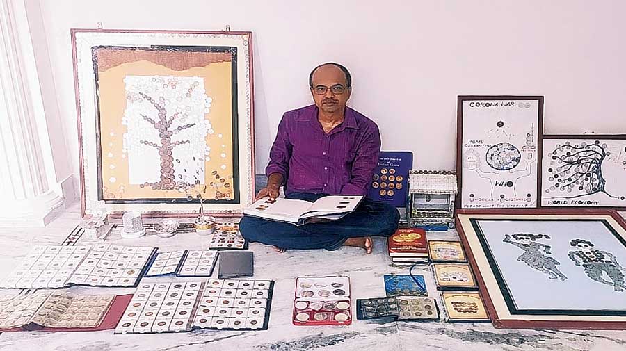 Coin collection Malda librarian keeps old coins for posterity