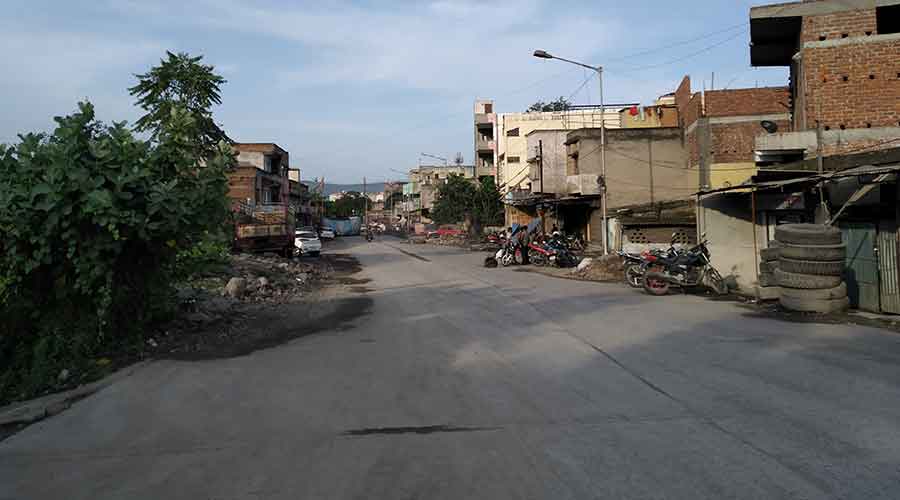 Slag Road at Bhuiyandih in Sitaramdera thana area where the body was found on Saturday.