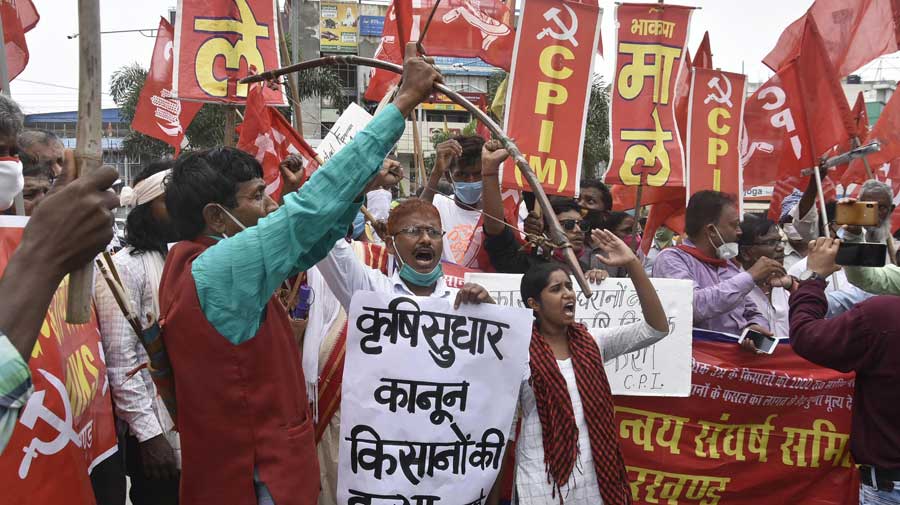 ranchi - Jharkhand rally on farm bills today - Telegraph India