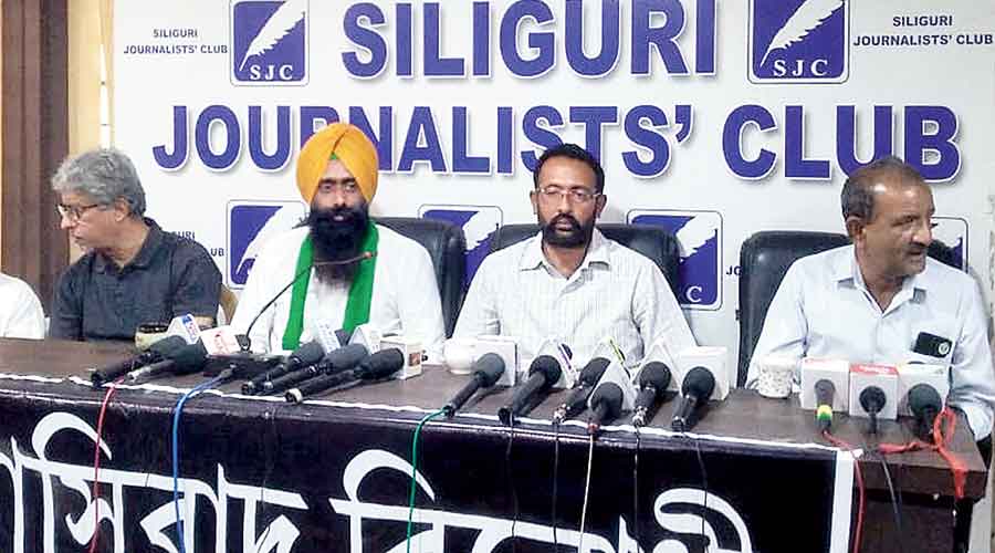 Samyukta Kisan Morcha leaders in Siliguri on Friday