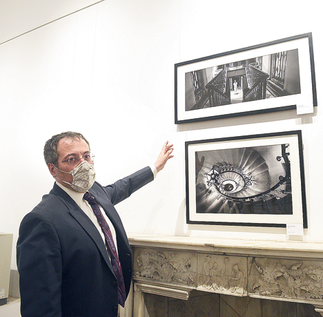 Italian consul general Gianluca Rubagotti welcomed guests and guided them around the exhibition