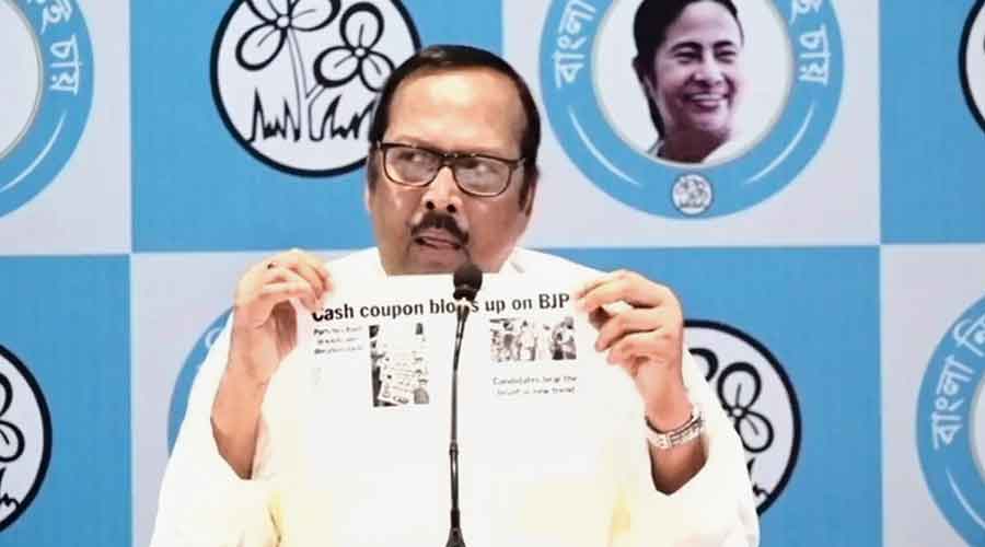    Trinamul sets up cash coupon test for EC- coupons distributed by BJP