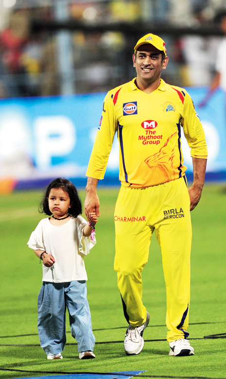 Mahendra Singh Dhoni with daughter Ziva have left us with such cute IPL frames