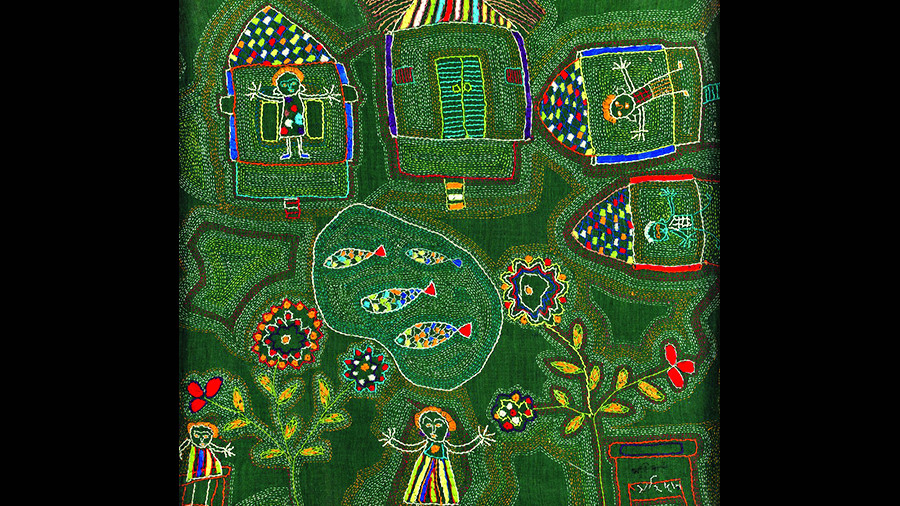 An artwork by Meera Mukherjee.