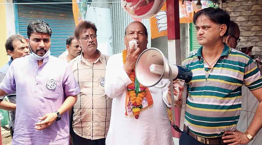 Om Prakash Mishra campaign in Siliguri