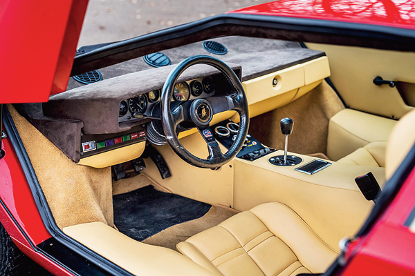 The inside was characteristic of the ’70s with an array of dials and switches