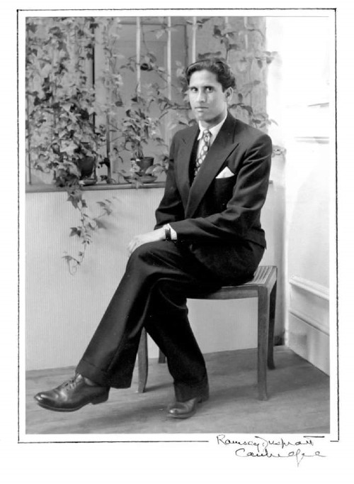 UK-based writer Shahida Rahman's father, Abdul Karim, had arrived in London from Sylhet's Fenchugonj in 1957. This photograph was most likely taken in the early 1960s in the Ramsey & Muspratt studio in Cambridge. Karim went on to become a successful restaurateur and settled down in Cambridge