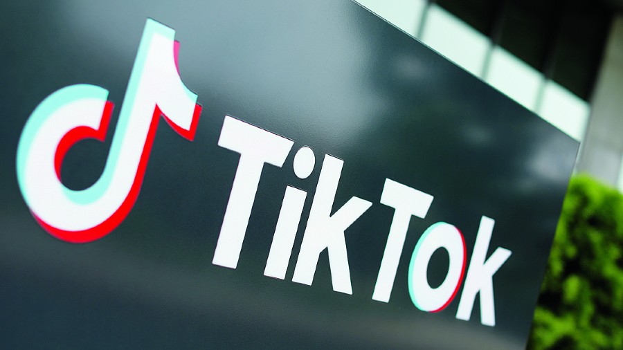 The TikTok logo is pictured outside the company's U.S. head office in Culver City, California, U.S., September 15, 2020. 