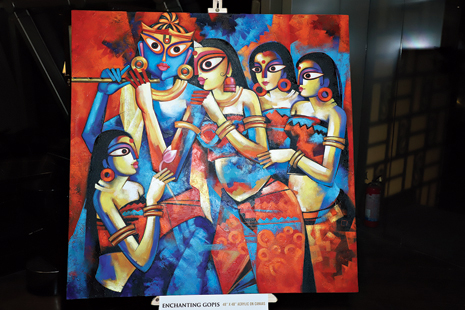 An art piece at the event