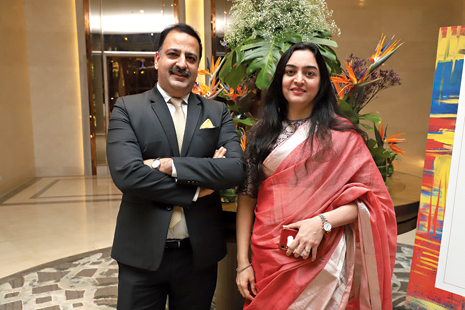 Sumeet Suri, general manager, JW Marriott Kolkata, with wife Roma