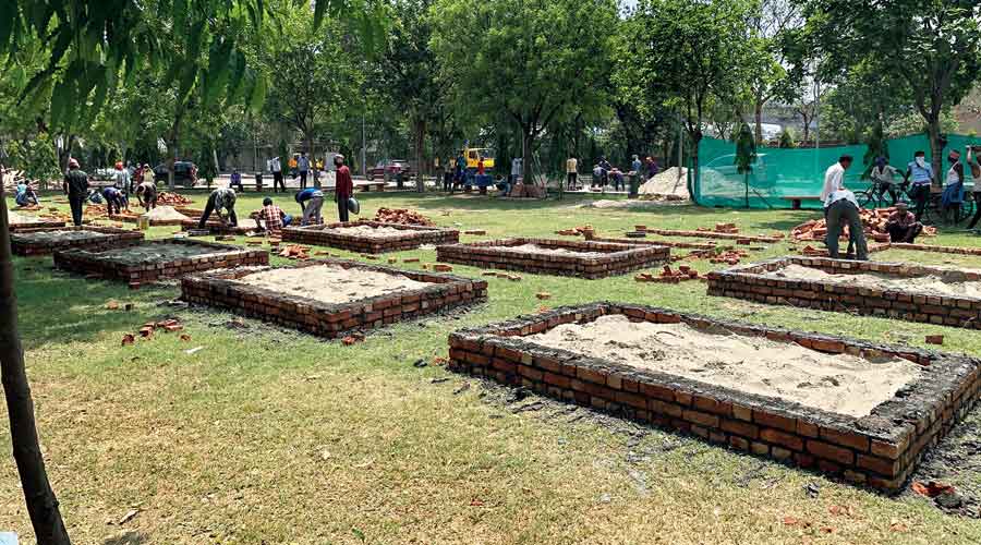 Some of the additional chambers set up at the park