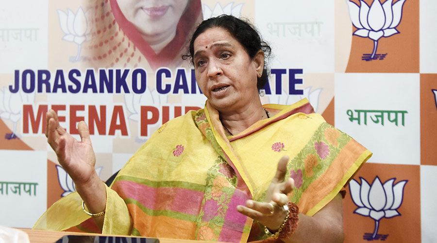BJP candidate Meena Devi Purohit.
