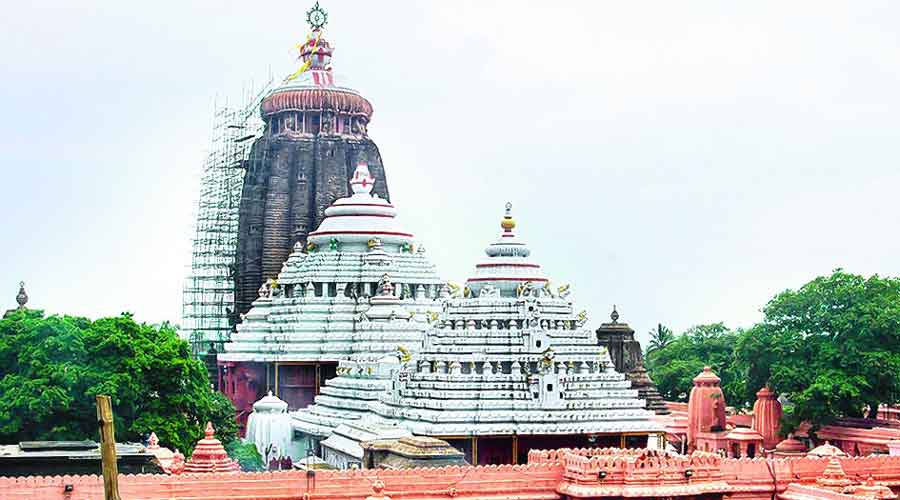 The Jagannath temple in Puri.