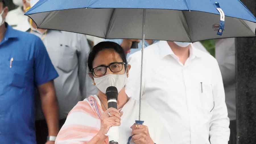 Mamata Banerjee speaks at SSKM Hospital on Thursday